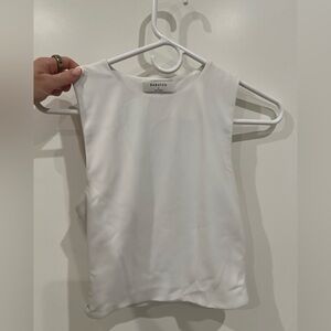Aritzia Babaton Muscle Tank Small - White